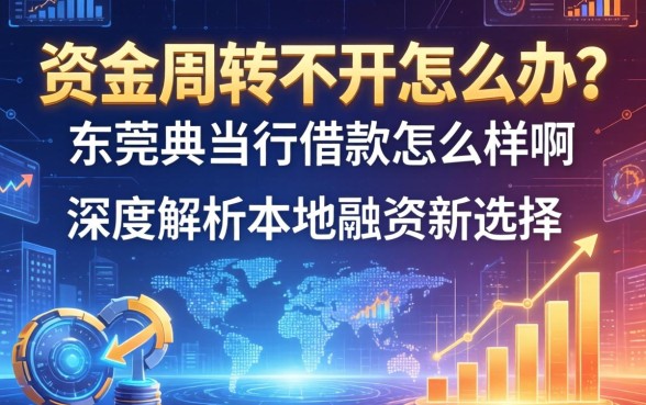 资金周转不开怎么办？东莞典当行借款怎么样啊？深度解析本地融资新选择
