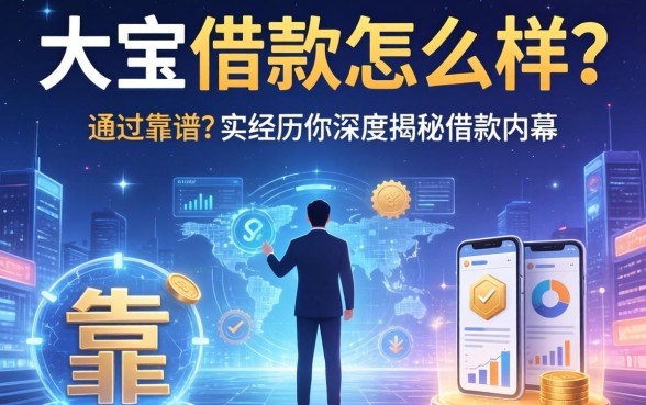 大宝借款怎么样？是否靠谱？通过真实经历为你深度揭秘借款内幕