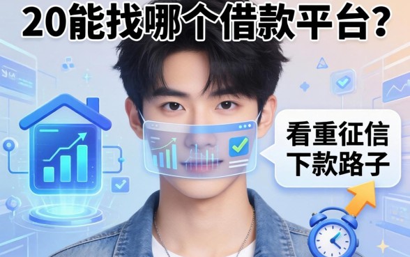 20岁能找哪个借款平台？分享几个不看重征信的下款路子