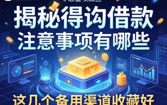 揭秘得物借款的注意事项有哪些，这几个备用渠道收藏好