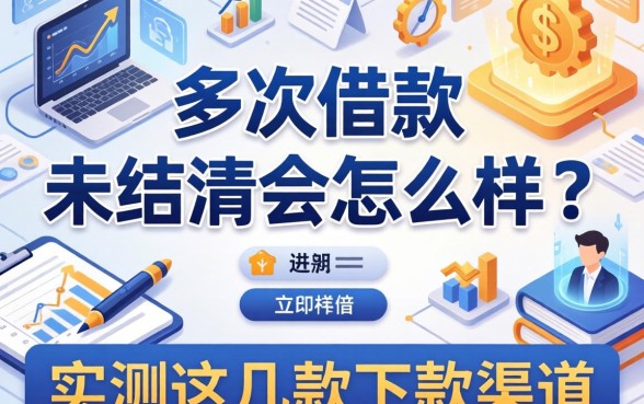 多次借款未结清会怎么样？实测这几款下款渠道