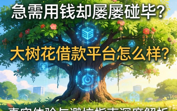 急需用钱却屡屡碰壁？大树花借款平台怎么样？真实体验与避坑指南深度解析