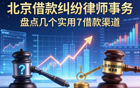 北京借款纠纷律师事务所有哪些？盘点几个实用的借款渠道