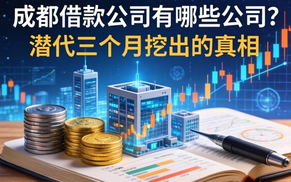 成都借款公司有哪些公司？我潜伏三个月挖出的真相