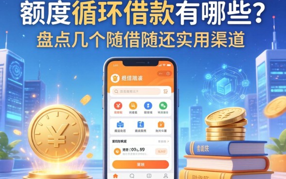 额度循环的借款有哪些？盘点几个随借随还的实用渠道