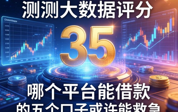 实测大数据评分35哪个平台能借款，这五个口子或许能救急