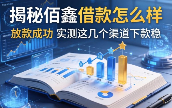 揭秘佰鑫借款怎么样放款成功，实测这几个渠道下款稳