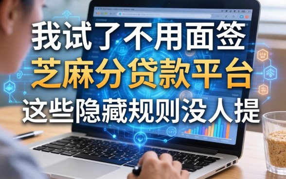 我试了不用面签和芝麻分的贷款平台，发现这些隐藏规则没人提
