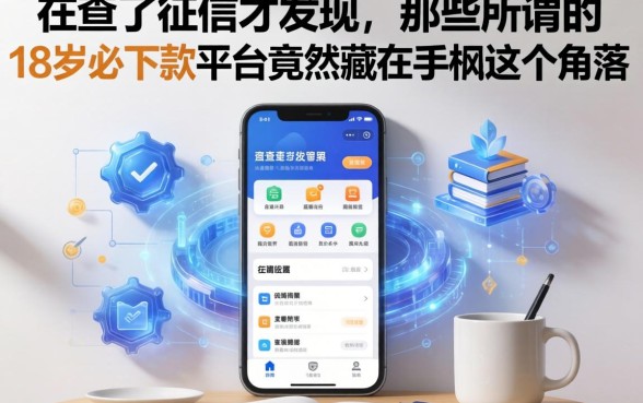 我查了征信才发现，那些所谓的18岁必下款平台竟然藏在手机这个角落
