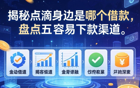 揭秘点滴身边是哪个借款，盘点五个容易下款的渠道