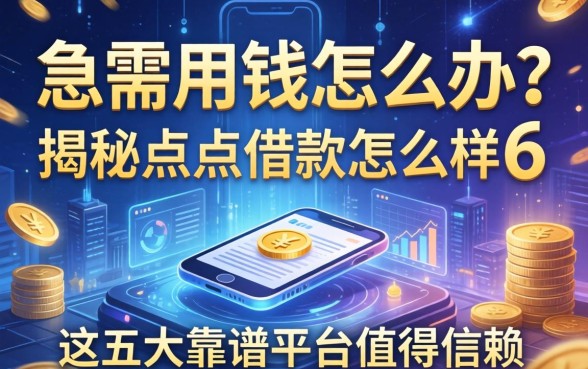 急需用钱怎么办？揭秘点点借款怎么样6，这五大靠谱平台值得信赖