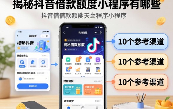 揭秘抖音借款额度小程序有哪些，整理出这10个参考渠道