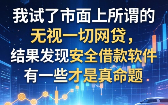 我试了市面上所谓的无视一切的网贷，结果发现安全借款软件有哪些才是真命题