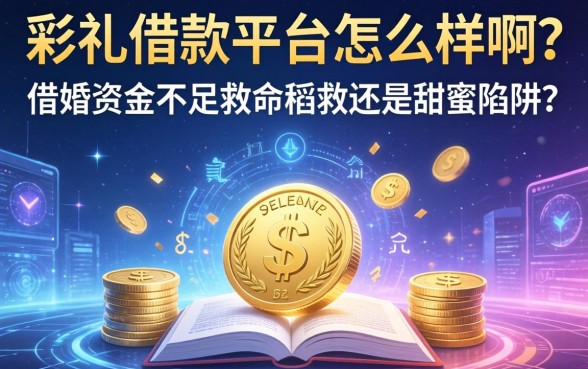 彩礼借款平台怎么样啊？备婚资金不足的救命稻草还是甜蜜陷阱？