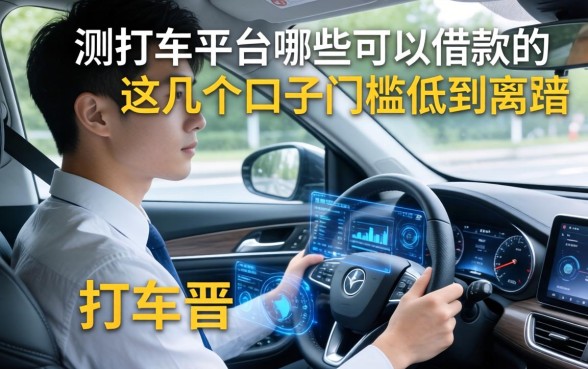 实测打车平台哪些可以借款的，这几个口子门槛低到离谱