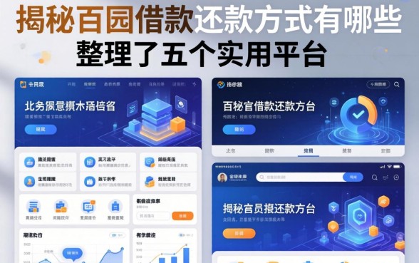 揭秘百园借款还款方式有哪些，整理了五个实用平台