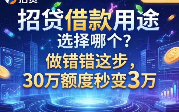 e招贷借款用途选择哪个？做错这步，30万额度秒变3万