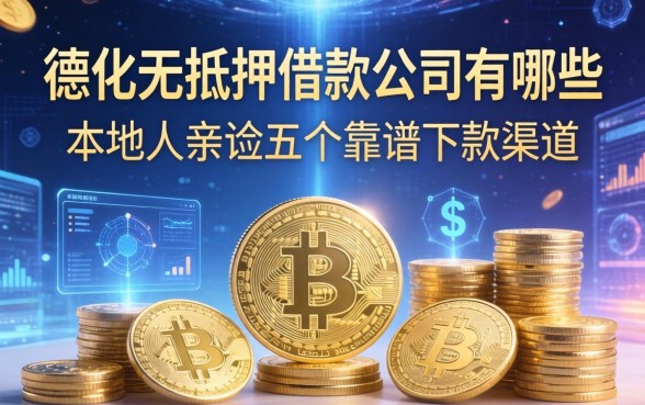 德化无抵押借款公司有哪些？本地人亲测五个靠谱下款渠道