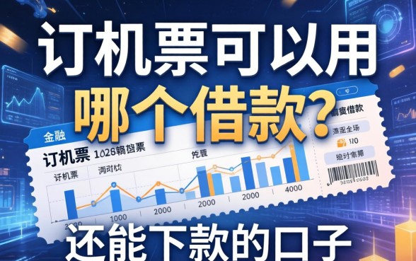 订机票可以用哪个借款？整理了几个还能下款的口子