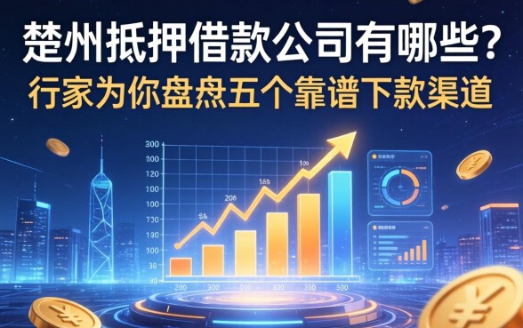 楚州抵押借款公司有哪些？行家为你盘点五个靠谱下款渠道