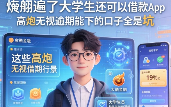 我翻遍了大学生还可以借款的app，发现这些高炮无视逾期能下的口子全是坑