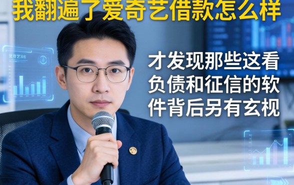 我翻遍了爱奇艺的借款怎么样，才发现那些不看负债和征信的软件背后另有玄机
