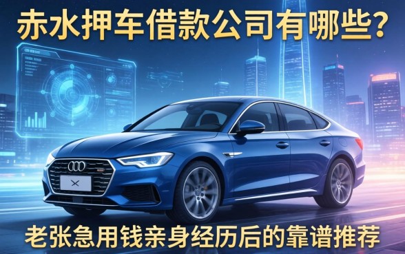 赤水押车借款公司有哪些？老张急用钱亲身经历后的靠谱推荐
