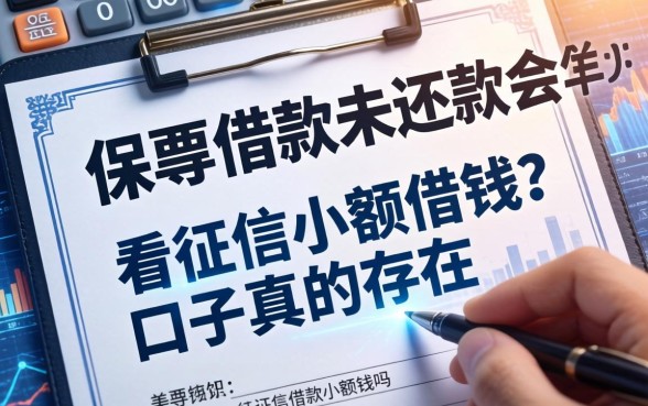 保单借款未还款会怎么样？不看征信小额借钱的口子真的存在吗
