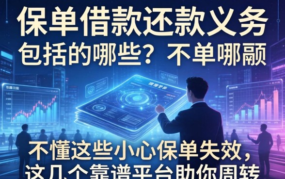 保单借款还款义务包括哪些？不懂这些小心保单失效，这几个靠谱平台助你周转