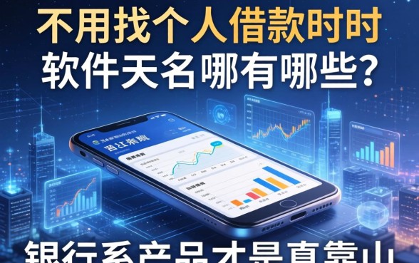 不用找个人借款的软件有哪些？银行系产品才是真靠山
