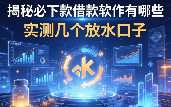 揭秘必下款的借款软件有哪些，实测几个放水口子