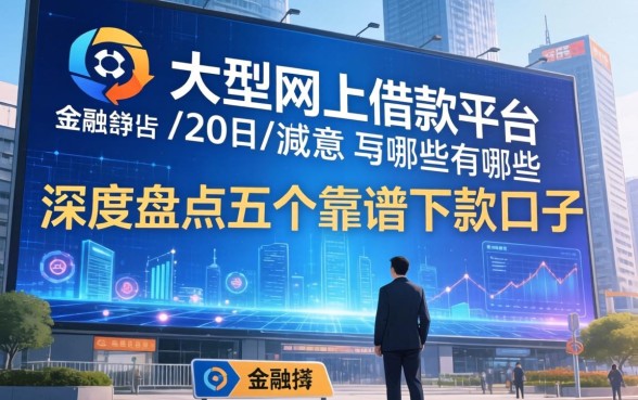 大型网上借款平台有哪些？深度盘点五个靠谱下款口子