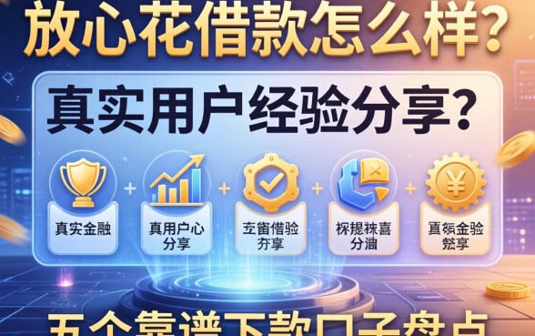 放心花借款怎么样？真实用户经历分享及五个靠谱下款口子盘点