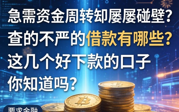 急需资金周转却屡屡碰壁？查的不严的借款有哪些？这几个好下款的口子你知道吗？