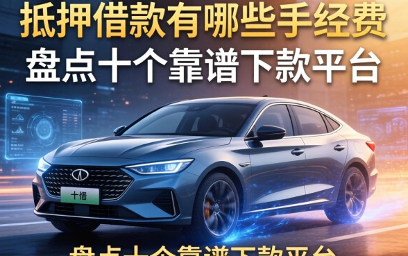 车抵押借款有哪些手续费？盘点十个靠谱下款平台