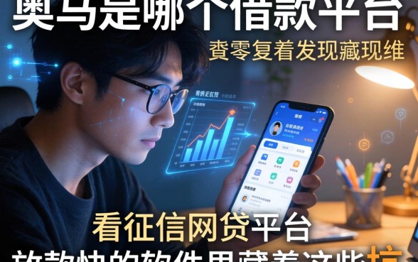 我查了一整晚奥马是哪个借款平台，发现不看征信网贷平台放款快的软件里藏着这些坑