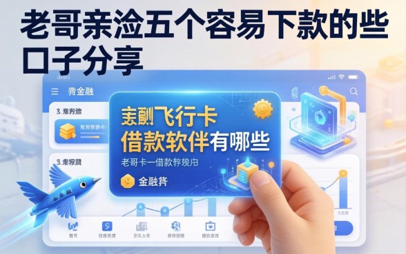 飞行卡借款软件有哪些？老哥亲测五个容易下款的口子分享