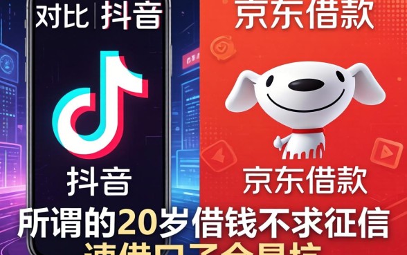 我对比了抖音和京东借款，发现所谓的20岁借钱不求征信速借口子全是坑