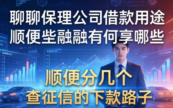 聊聊保理公司借款用途有哪些，顺便分享几个不查征信的下款路子