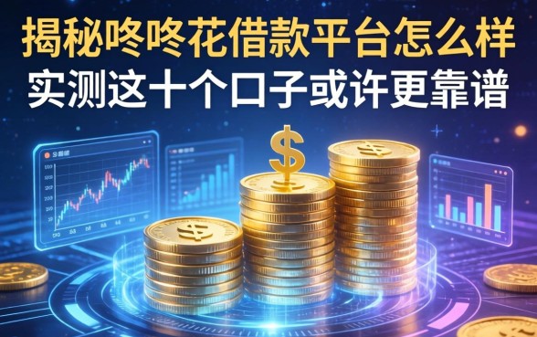 揭秘咚咚花借款平台怎么样：实测这十个口子或许更靠谱