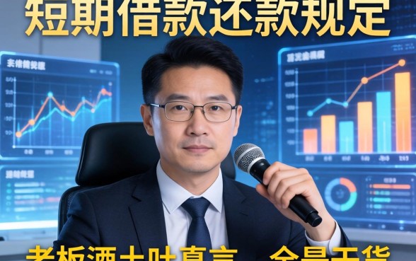 短期借款还款规定有哪些？老板酒后吐真言，全是干货