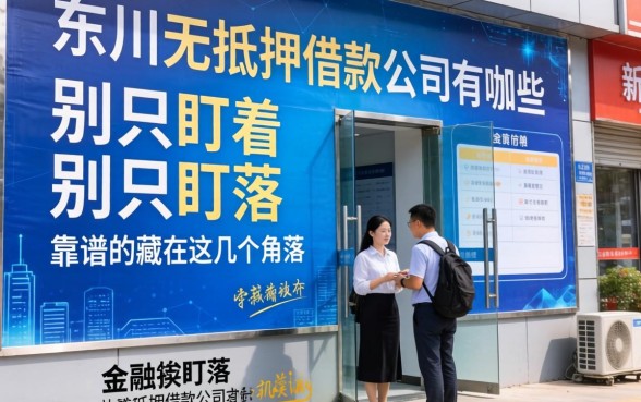 东川无抵押借款公司有哪些？别只盯着广告牌，靠谱的藏在这几个角落