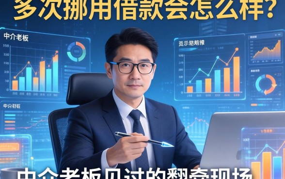 多次挪用借款会怎么样？一个中介老板见过的翻车现场