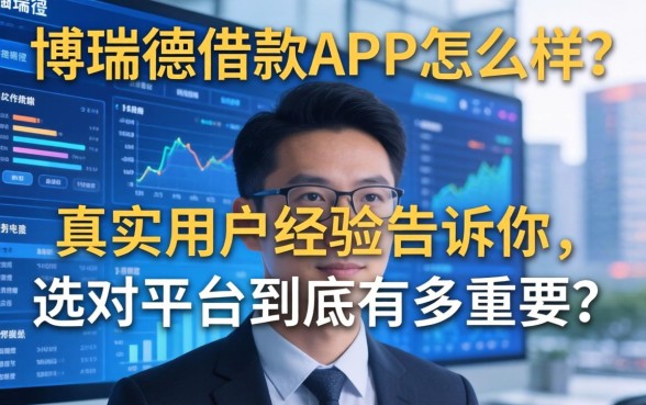 博瑞德借款APP怎么样？真实用户经历告诉你，选对平台到底有多重要？