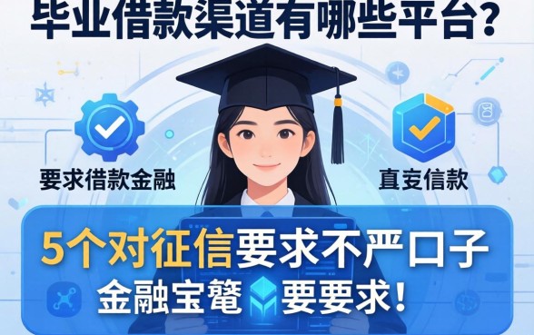 毕业借款渠道有哪些平台？分享5个对征信要求不严的口子