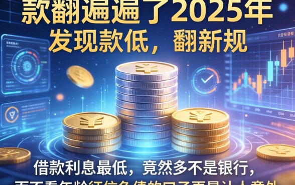 我翻遍了2025年的新规，发现借款利息最低的竟然不是银行，而不看年龄征信负债的口子更是让人意外