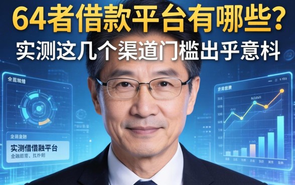 64岁借款平台有哪些？实测这几个渠道门槛出乎意料
