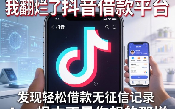 我翻烂了抖音借款平台，发现轻松借款无征信记录的app根本不是你想的那样