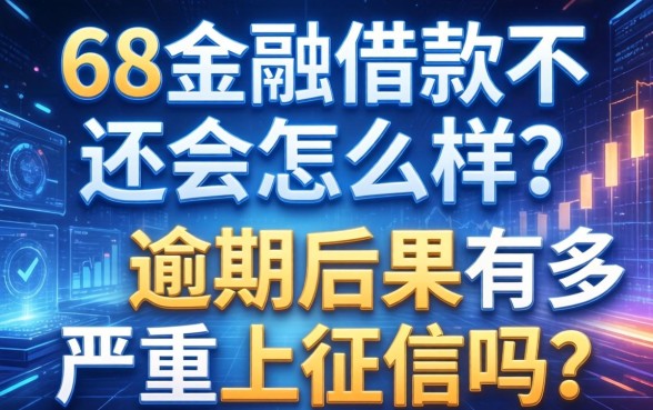 58金融借款不还会怎么样？逾期后果有多严重？会上征信吗？