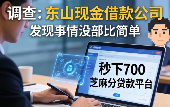 我调查了东山现金借款公司和秒下700芝麻分贷款平台，发现事情没那么简单